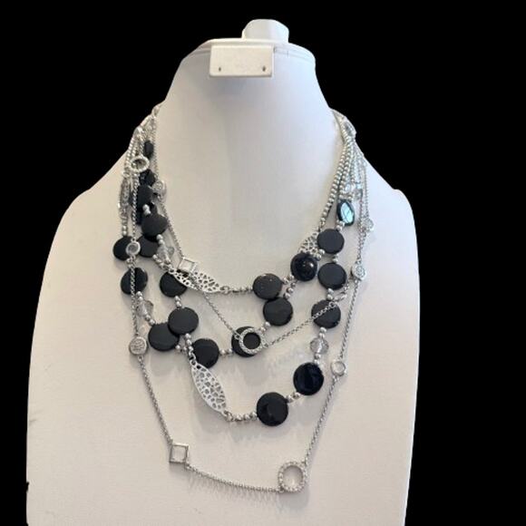 Lia Sophia Jewelry - Erica Lyons & Lia Sophia Pair of Silver Tone Necklaces